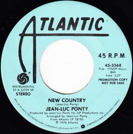 Jean-Luc Ponty - New Country