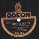Schellack - Jean Lumière - Quand Tu Chantes / Partir Avec Vous