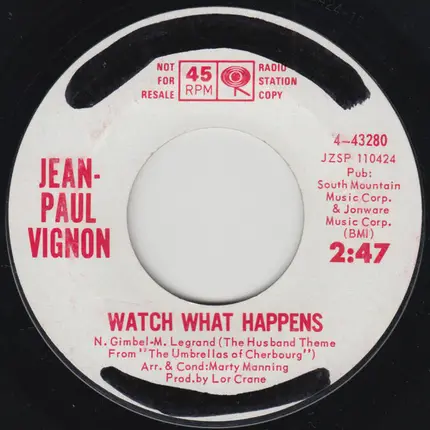 Jean-Paul Vignon - I'll Never Smile Again