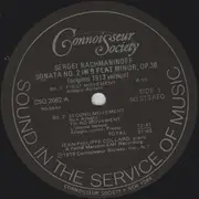 LP - Rachmaninoff - Sonata No. 2 In B Flat Minor, Op. 36 (Original 1913 Version) / Variations On A Theme By Corelli, Op. 42 - Quadraphonic