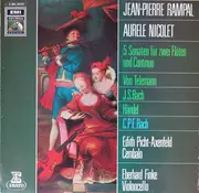 LP - Jean-Pierre Rampal , Aurèle Nicolet , Georg Philipp Telemann , Johann Sebastian Bach , Georg Friedr - 5 Sonaten Für Zwei Flöten Und Continuo