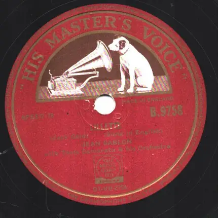 Jean Sablon With Russ Case And His Orchestra / Jean Sablon With Toots Camarata And His Orchestra - Pigalle / Lillette
