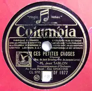 Jean Sablon - Ces Petites Choses / Vous Qui Passez Sans Me Voir