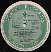 LP - Jean Sablon & Django Reinhardt With Germaine Sablon - Jean Sablon Avec Django Reinhardt 1933-1936
