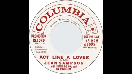 Jean Sampson - Act Like A Lover / Lucky In Love