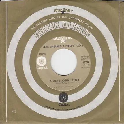 Jean Shepard And Ferlin Husky - A Dear John Letter