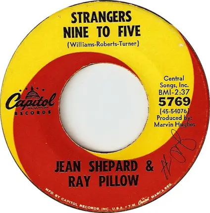 Jean Shepard & Ray Pillow - Strangers Nine To Five
