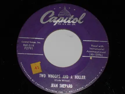 Jean Shepard - Two Whoops And A Holler / Why Did You Wait