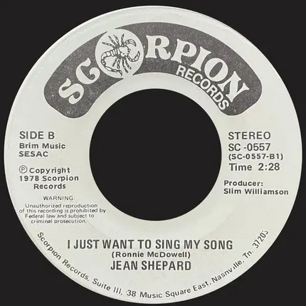 Jean Shepard - Saturday Night Sin