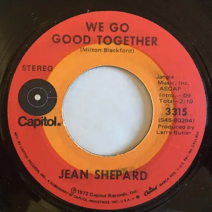 Jean Shepard - Virginia / We Go Good Together