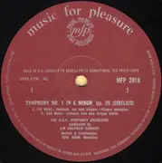 LP - Sibelius - Symphony No. 1 In E Minor Op. 39 - Red Labels
