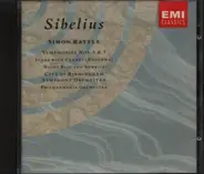 Jean Sibelius - Sir Simon Rattle • City Of Birmingham Symphony Orchestra • Philharmonia Orchestra - Symphonies Nos. 5 & 7 • Scene With Cranes (Kuolema) • Night Ride And Sunrise