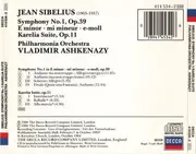 CD - Sibelius - Symphony No.1, Karelia Suite