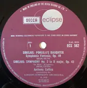 LP - Jean Sibelius - The London Symphony Orchestra , Anthony Collins - Symphony No. 2 In D Major - Pohjola's Daughter