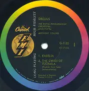 LP - Jean Sibelius - The Royal Philharmonic Orchestra , Anthony Collins - The Swan Of Tuonela • Karelia-Suite / En Saga • Romance In C Major