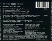 CD - Jean Sibelius , Göteborgs Symfoniker / Neeme Järvi - Symphony Nr.3 C Major Op. 52 / Suite From 'King Christian II'