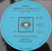 LP - Sibelius - Symphony No. 1 In E Minor