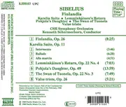 CD - Sibelius - Finlandia • Swan Of Tuonela • Valse Triste • Karelia Suite • Pohjola's Daughter • Lemminkäinen's Return