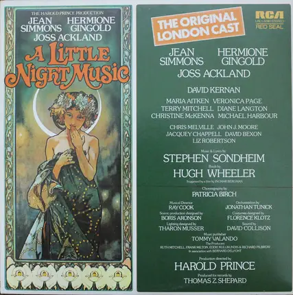 Jean Simmons , Hermione Gingold , Joss Ackland - A Little Night Music (Original London Cast)