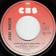 7inch Vinyl Single - Jeane Manson - Avant De Nous Dire Adieu