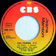 7inch Vinyl Single - Jeane Manson - Une Femme