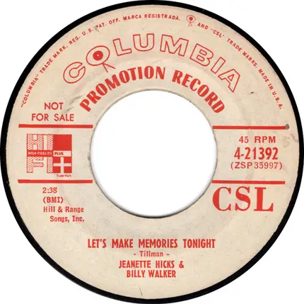 Jeanette Hicks & Billy Walker - Which One Of Us Is To Blame