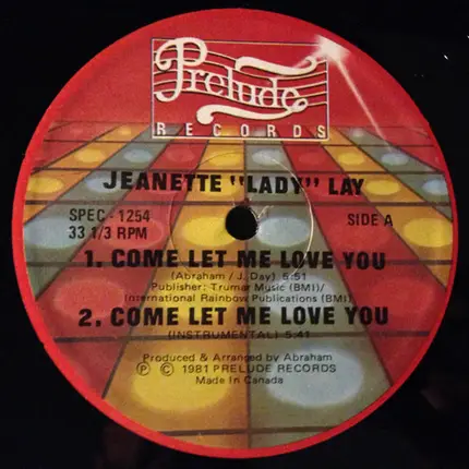 Jeanette 'Lady' Day / Conquest - Come Let Me Love You / Give It To Me (If You Don't Mind)