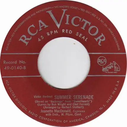 Jeanette MacDonald - Italian Street Song / Summer Serenade