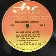 LP - Jeanie Ward And Hal Lone Pine - Songs Everyone Remembers - Mono