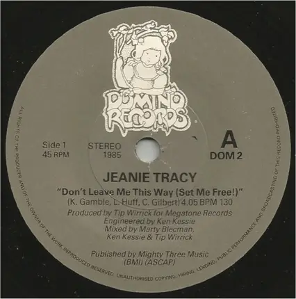 Jeanie Tracy - Don't Leave Me This Way (Set Me Free!)