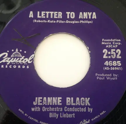 Jeanne Black - A Letter To Anya