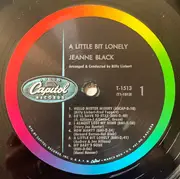 LP - Jeanne Black - A Little Bit Lonely - Mono