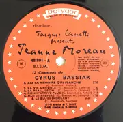 LP - Jeanne Moreau - Jeanne Moreau (Jeanne Moreau Chante 12 Chansons de Cyrus Bassiak) - Mono, Gatefold