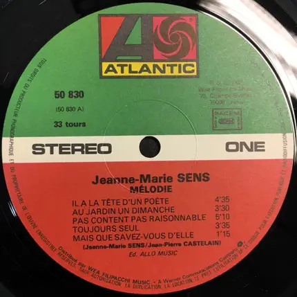 Jeanne-Marie Sens - Mélodie