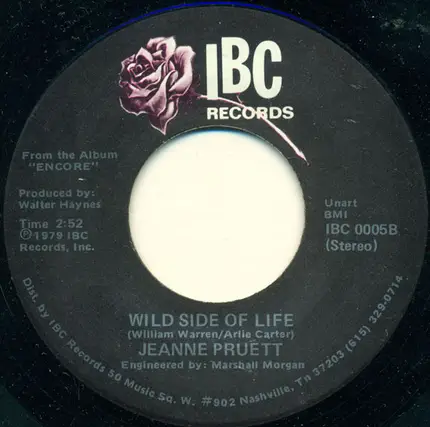 Jeanne Pruett - Back To Back / Wild Side Of Life
