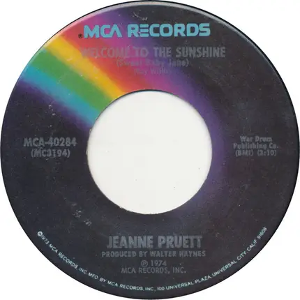Jeanne Pruett - Welcome To The Sunshine (Sweet Baby Jane)