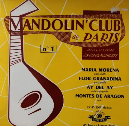 Jeanne Ricada-Mathorez & Mandolin' Club De Paris - No 1