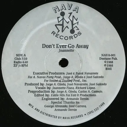 Jeannette - Don't Ever Go Away
