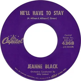 Jeanne Black - He'll Have To Stay