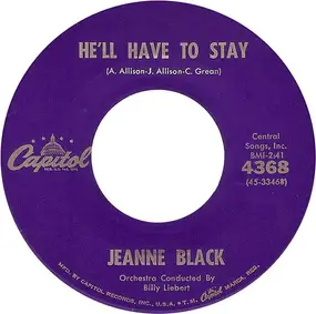 Jeanne Black - He'll Have To Stay