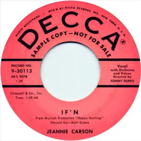 Jeannie Carson - If ' N / The Star You Wished Upon Last Night