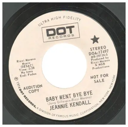 Jeannie Kendall - Baby Went Bye Bye