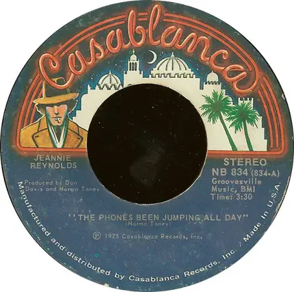 Jeannie Reynolds - The Phones Been Jumping All Day / Unwanted Company