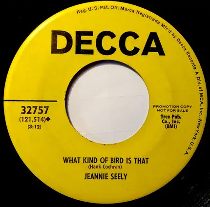Jeannie Seely - Tell Me Again / What Kind Of Bird Is That