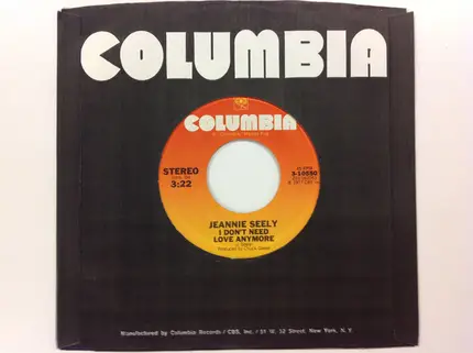 Jeannie Seely - We're still hangin' In There Ain't We Jessi/I Don't Need Love Anymore