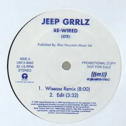Jeep Grrlz / Daddy's Favourite - Re-wired / I Feel Good Things For You