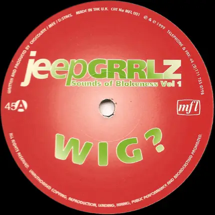 Jeep Grrlz - Sounds Of Blokeness Vol 1