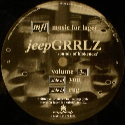 Jeep Grrlz - Sounds Of Blokeness Volume 3