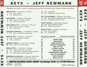 CD - Jeff Newmann - Keys