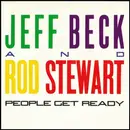 7inch Vinyl Single - Jeff Beck And Rod Stewart - People Get Ready / Back On The Street